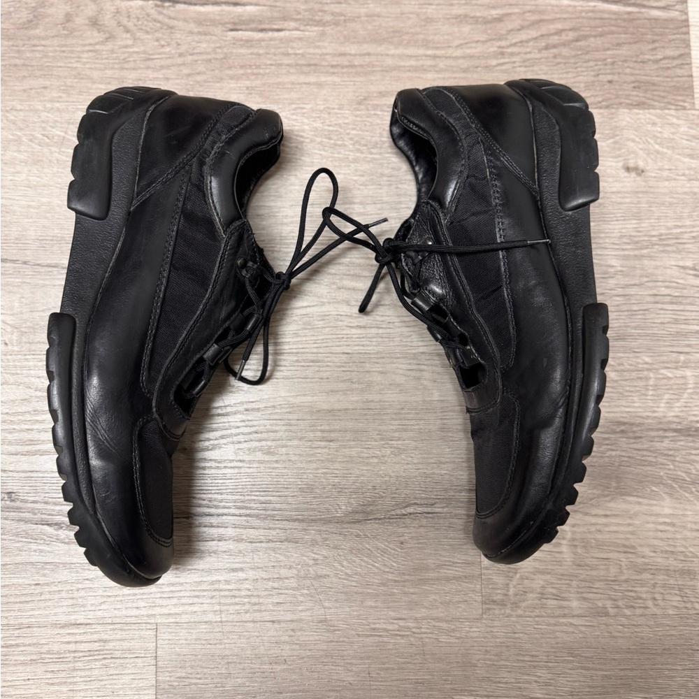 BED|STU Black Leather Oxfords Sleek Design